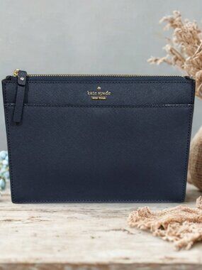 Kate Spade Navy Zip Pouch NWT